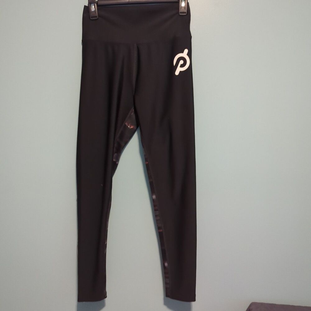 Peloton Women’s High Rise Show Up Black Floral Leggings Size Large
